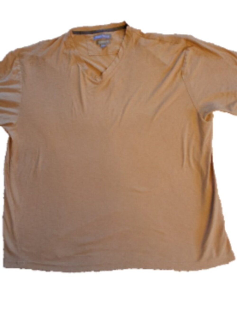 Paulo Solari Modern Fit Men's Size 3X Tan Short Sleeve Cotton  Pullover Shirt